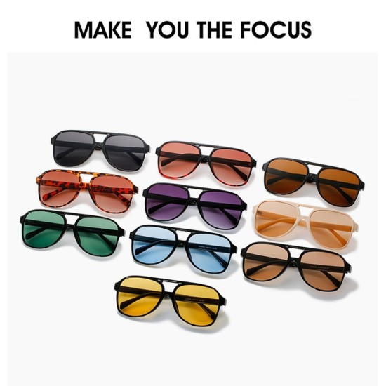 Fashion Black Lens Sunglasses
