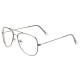Classic Eyeglasses Silver Round Glasses for Men