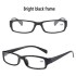 Classic Eyeglasses Bright Black Frame Glasses for Men