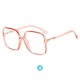 Red Retro Eyeglasses Square Shape Glasses for Men